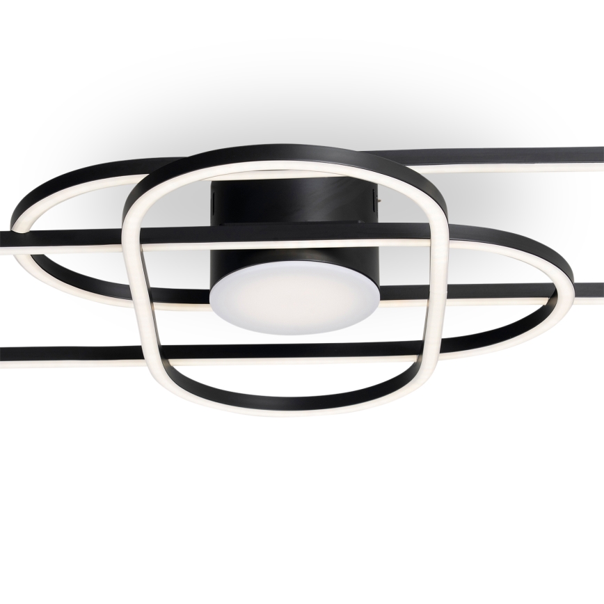 BRILAGI - LED-dimmbare Deckenleuchte APOLLO LED/58W/230V 3000-6500K 43,2x101,2 cm schwarz + Fernbedienung