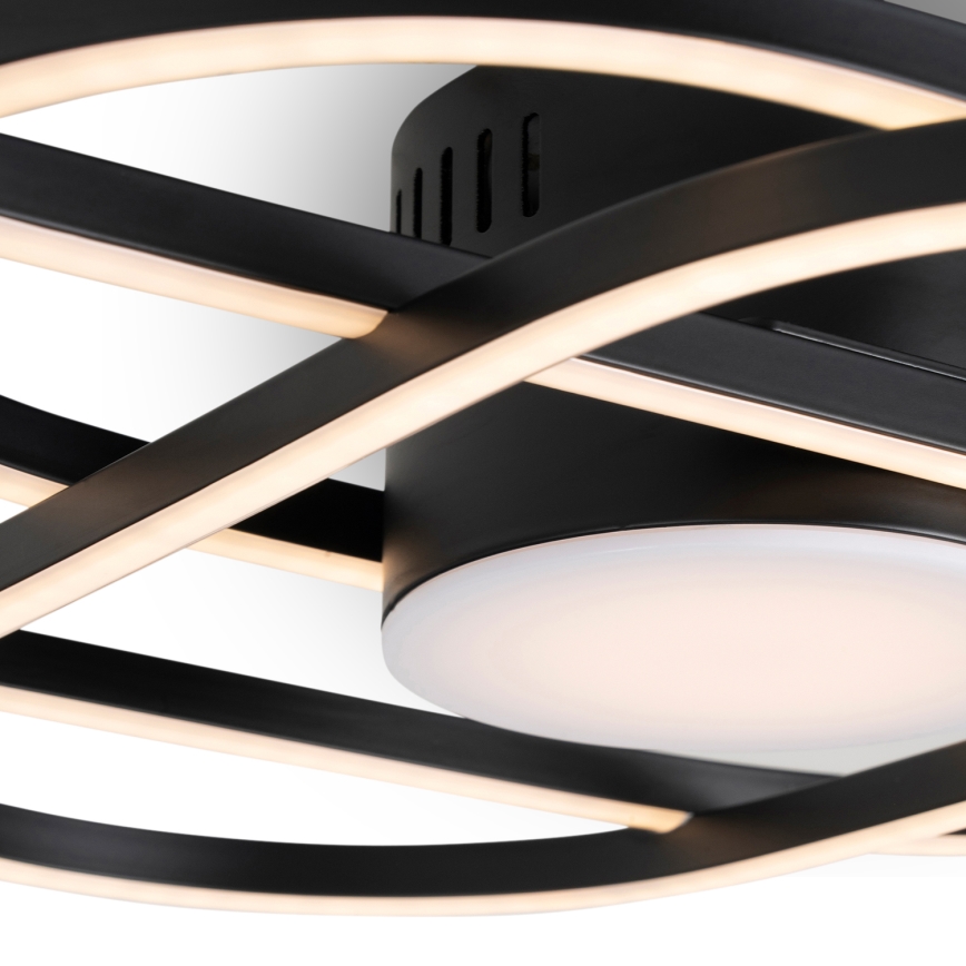 BRILAGI - LED-dimmbare Deckenleuchte APOLLO LED/58W/230V 3000-6500K 43,2x101,2 cm schwarz + Fernbedienung