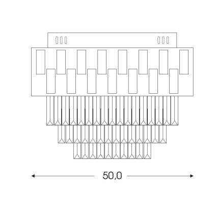 BRILAGI - dimmbare LED-Deckenleuchte AURELIA LED/45W/230V 3000-6000K Ø 50 cm gold + Fernbedienung