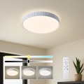 Brilagi - dimmbare LED-Deckenleuchte CORVO LED/54W/230V 3000-6000K weiß Ø 40 cm + Fernbedienung