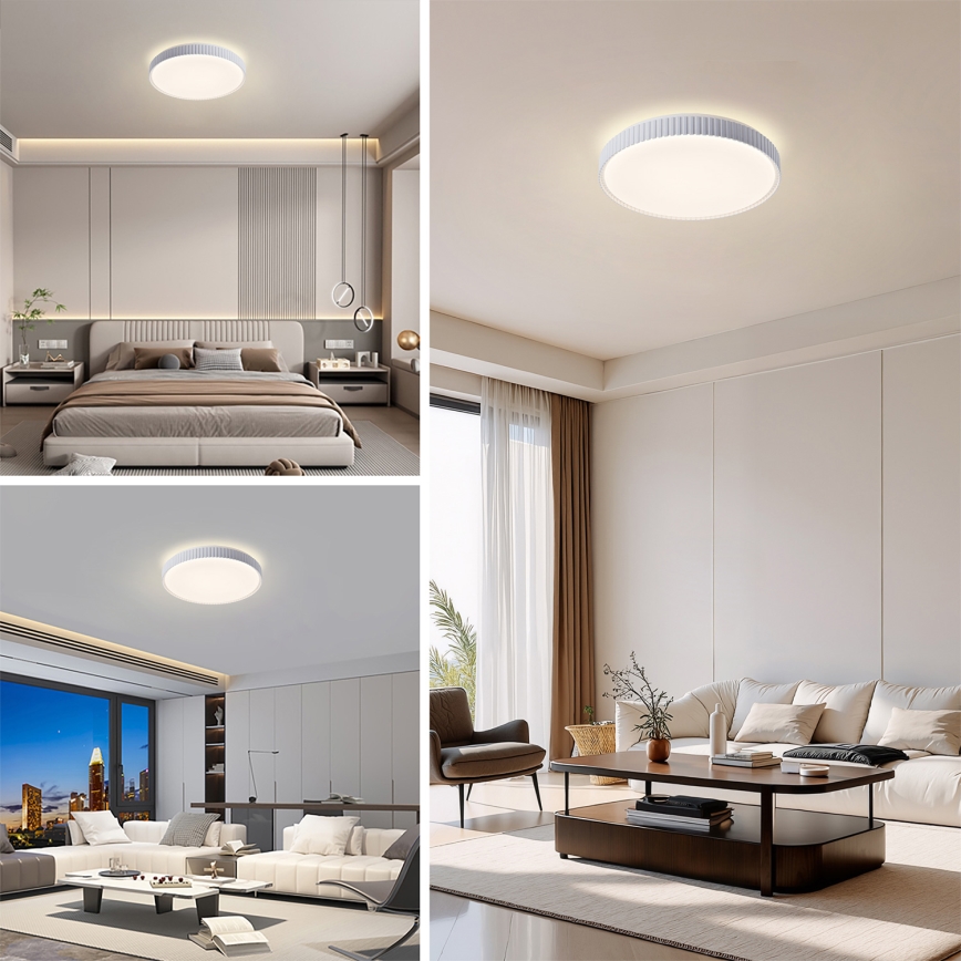 Brilagi - LED dimmbare Deckenleuchte CORVO LED/72W/230V 3000-6000K weiß Ø 50 cm + Fernbedienung
