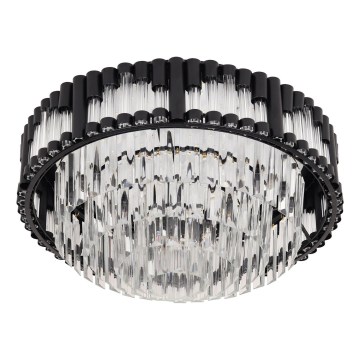 Brilagi - Dimmbare LED-Deckenleuchte CROWN LED/41W/230V 3000-6000K Durchmesser 48 cm schwarz + Fernbedienung