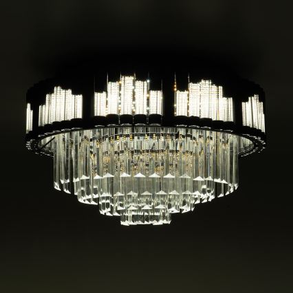 BRILAGI - Dimmbare LED-Deckenleuchte CROWN LED/41W/230V 3000-6000K Durchmesser 48 cm schwarz + Fernbedienung