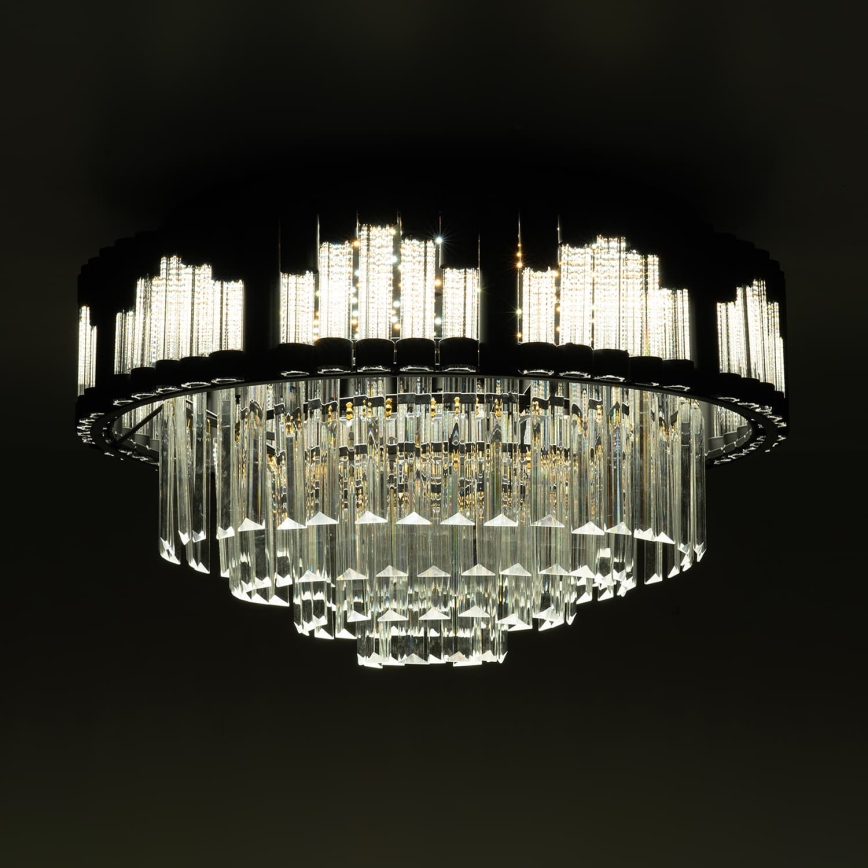 BRILAGI - Dimmbare LED-Deckenleuchte CROWN LED/41W/230V 3000-6000K Durchmesser 48 cm schwarz + Fernbedienung