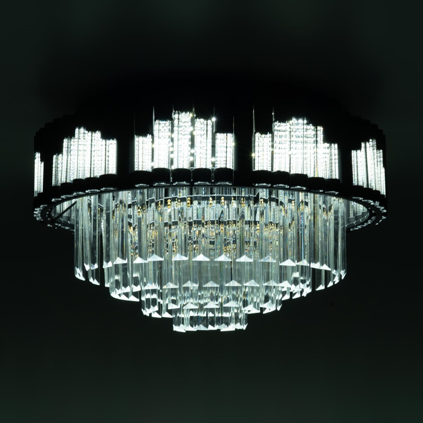 BRILAGI - Dimmbare LED-Deckenleuchte CROWN LED/41W/230V 3000-6000K Durchmesser 48 cm schwarz + Fernbedienung