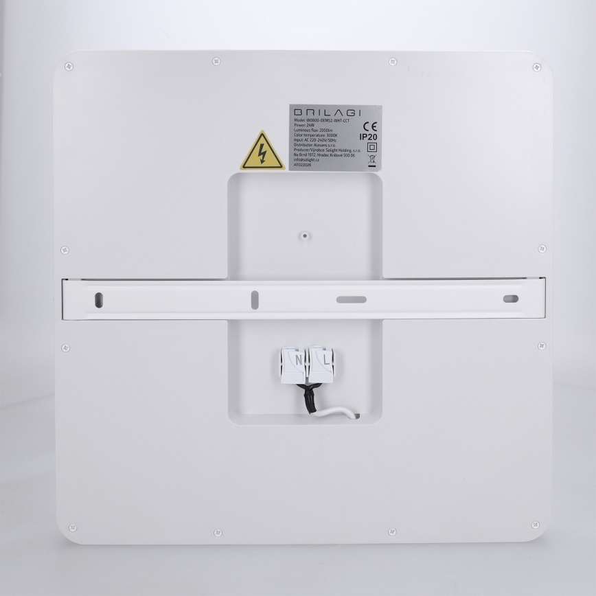 Brilagi - LED-dimmbare Deckenleuchte ESTELA SQUARE LED/36W/230V 3000-6500K 31x31 cm weiß + Fernbedienung