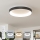 Brilagi - dimmbare LED-Deckenleuchte FALCON II, 99 W, 230 V, 3000–6500 K, Ø 60 cm, schwarz + Fernbedienung