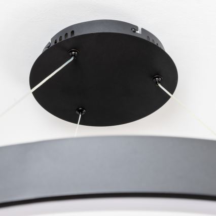 Brilagi - dimmbare LED-Hängeleuchte an Drahtseil FALCON II LED/108W/230V 3000-6500K Ø 80 cm schwarz + Fernbedienung