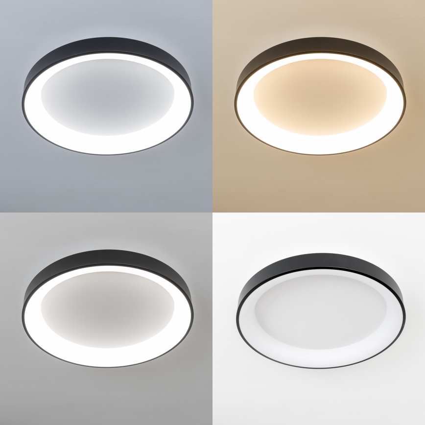 Brilagi - LED-dimmbare Deckenleuchte FALCON II LED/99 W/230 V 3000–6500 K Ø 60 cm schwarz + Fernbedienung