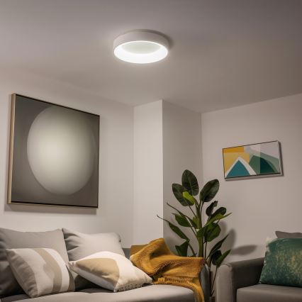 Brilagi - LED-dimmbare Deckenleuchte FALCON LED/40W/230V 3000–6500K Ø 45 cm weiß + Fernbedienung