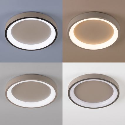 BRILAGI - Dimmbare LED-Deckenleuchte FALCON SLIM LED/42W/230V 3000-6500K Ø 50 cm beige + Fernbedienung
