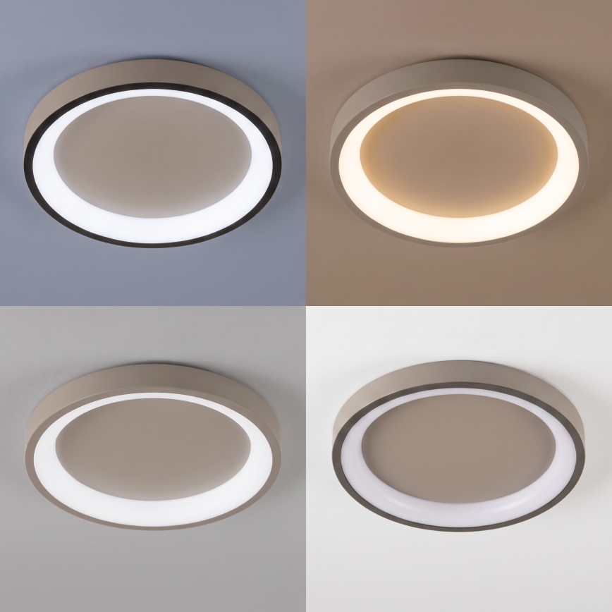 BRILAGI - Dimmbare LED-Deckenleuchte FALCON SLIM LED/42W/230V 3000-6500K Ø 50 cm beige + Fernbedienung