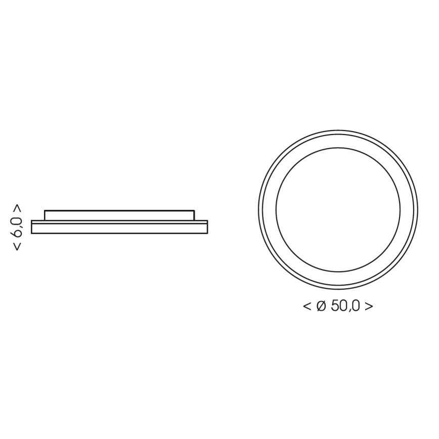 BRILAGI - Dimmbare LED-Deckenleuchte FALCON SLIM LED/42W/230V 3000-6500K Ø 50 cm beige + Fernbedienung