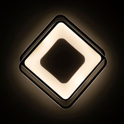 BRILAGI - LED-dimmbare Deckenleuchte FLARE LED/102W/230V 3000-6000K 50x50 cm schwarz + Fernbedienung