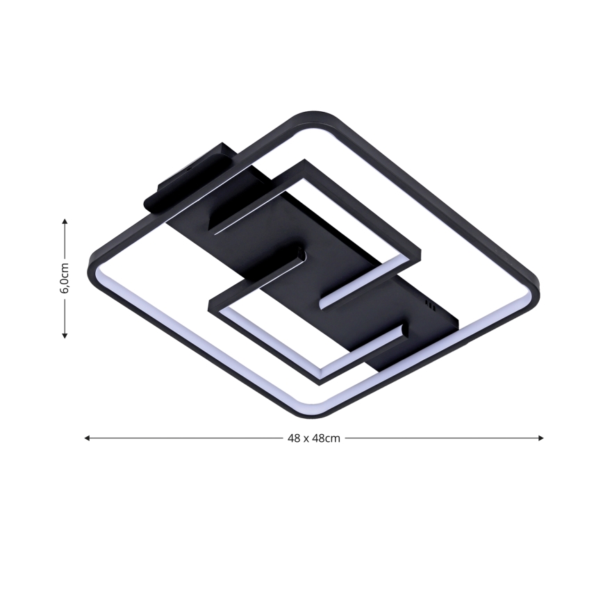 Brilagi - Dimmbare LED-Deckenleuchte FLARE LED/34W/230V 48x48 cm 3000-6000K + Fernbedienung