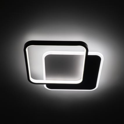 Brilagi - dimmbare LED-Deckenleuchte FLARE LED/43W/230V 3000-6000K 39,5x45 cm weiß/schwarz + Fernbedienung