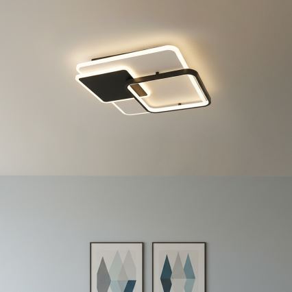 Brilagi - dimmbare LED-Deckenleuchte FLARE LED/64W/230V 45x45 cm 3000/4000/6000K + Fernbedienung