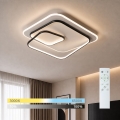 BRILAGI - dimmbare LED-Deckenleuchte FLARE LED/81W/230V 3000-6000K 50x50 cm weiß/schwarz + Fernbedienung