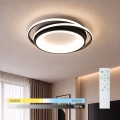 BRILAGI - Dimmbare LED-Deckenleuchte FLARE LED/84W/230V 3000-6000K 47x51 cm schwarz + Fernbedienung