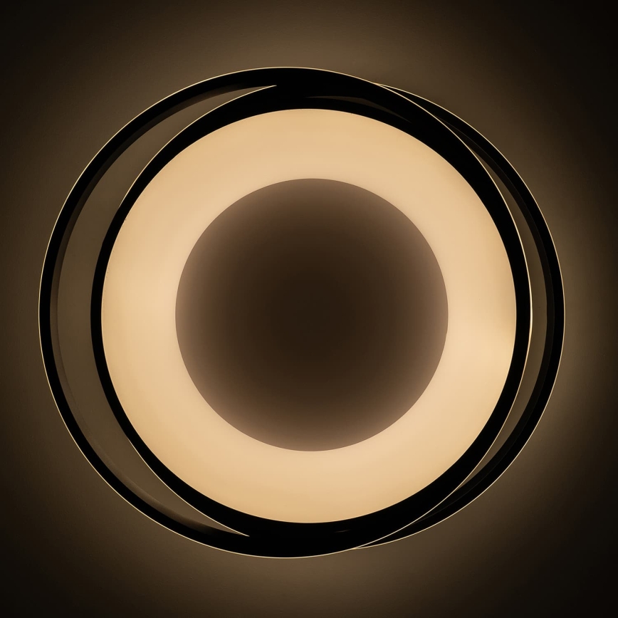BRILAGI - Dimmbare LED-Deckenleuchte FLARE LED/84W/230V 3000-6000K 47x51 cm schwarz + Fernbedienung