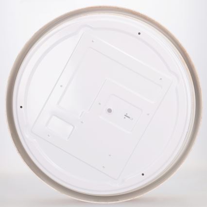 Brilagi - LED dimmbar Deckenleuchte FLOCO LED/48 W/230 V 3000–6500 K Ø 40 cm Holzdekor/Schwarz + Fernbedienung