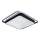 Brilagi - dimmbare LED-Deckenleuchte IRIS LED/102W/230V 3000-6000K 50x50 cm schwarz + Fernbedienung
