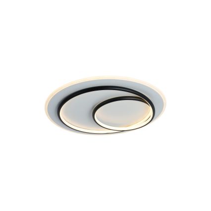 Brilagi - LED-dimmbare Deckenleuchte IRIS LED/70W/230V 3000-6000K Ø 50 cm weiß/schwarz + Fernbedienung