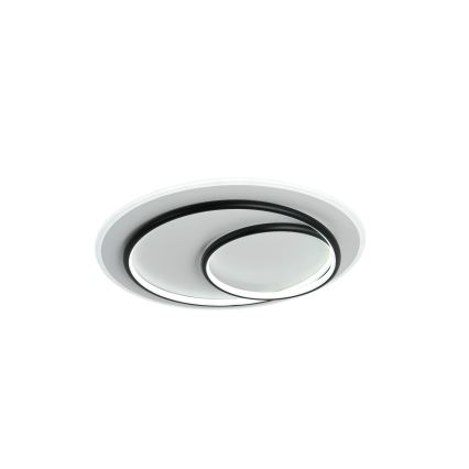 Brilagi - LED-dimmbare Deckenleuchte IRIS LED/70W/230V 3000-6000K Ø 50 cm weiß/schwarz + Fernbedienung