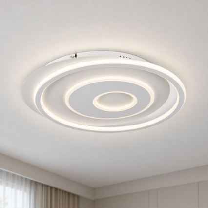 BRILAGI - dimmbare LED-Deckenleuchte IRIS LED/83W/230V 3000-6000K 46x50 cm weiß + Fernbedienung