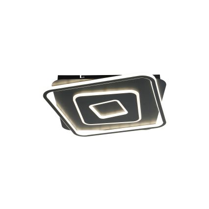 Brilagi - dimmbare LED-Deckenleuchte IRIS LED/98W/230V 3000-6000K 50x50 cm schwarz + Fernbedienung