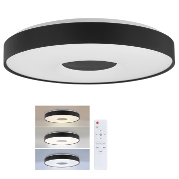 Brilagi - Dimmbare LED-Deckenleuchte JAMIS LED/48W/230V 3000-6500K Ø 39 cm schwarz + + Fernbedienung