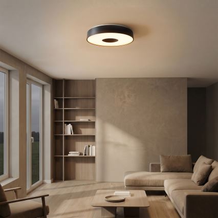 Brilagi - dimmbares LED-Deckenlicht JAMIS LED/48W/230V 3000-6500K Ø 39 cm schwarz + Fernbedienung