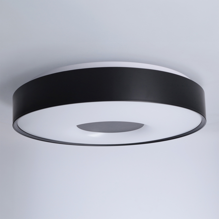 Brilagi - dimmbares LED-Deckenlicht JAMIS LED/48W/230V 3000-6500K Ø 39 cm schwarz + Fernbedienung