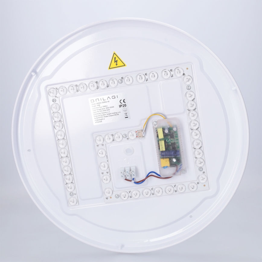 Brilagi - dimmbares LED-Deckenlicht JAMIS LED/48W/230V 3000-6500K Ø 39 cm schwarz + Fernbedienung