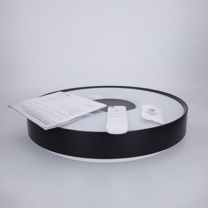 Brilagi - dimmbares LED-Deckenlicht JAMIS LED/48W/230V 3000-6500K Ø 39 cm schwarz + Fernbedienung