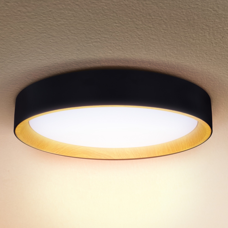 Brilagi - Dimmbare LED-Deckenleuchte LARIOS LED/60W/230V 3000-6500K ø 49 cm schwarz + Fernbedienung
