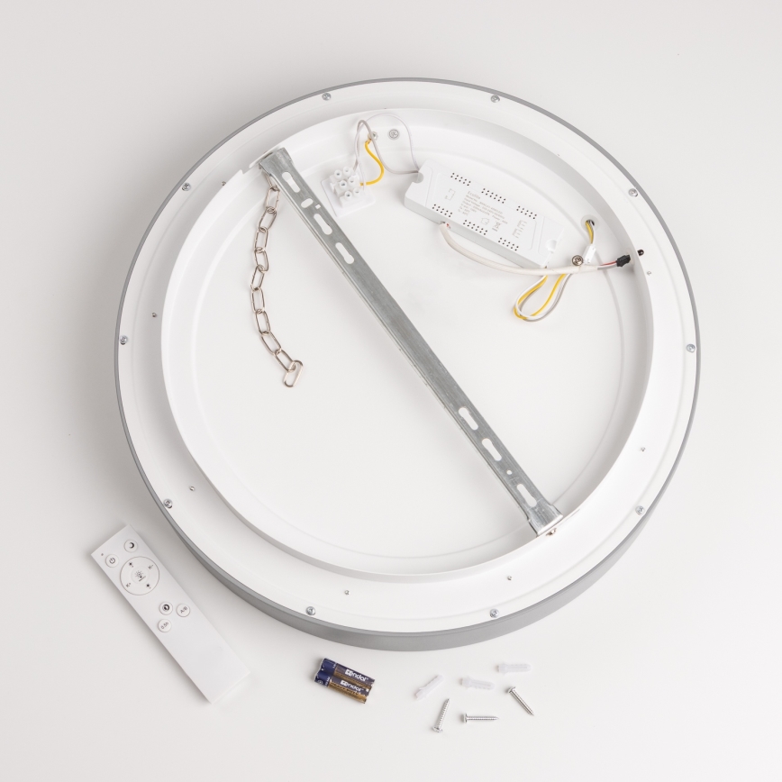 Brilagi - dimmbare LED-Deckenleuchte FALCON LED/40W/230V 3000-6500K Ø 45 cm grau + Fernbedienung