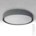 Brilagi - Dimmbare LED-Deckenleuchte LUCIA, 48 W / 230 V, 3000–6500 K, Ø 41 cm, grau, mit Fernbedienung