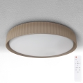 Brilagi - Dimmbare LED-Deckenleuchte LUCIA LED/48W/230V 3000-6500K Ø 41 cm braun + Fernbedienung