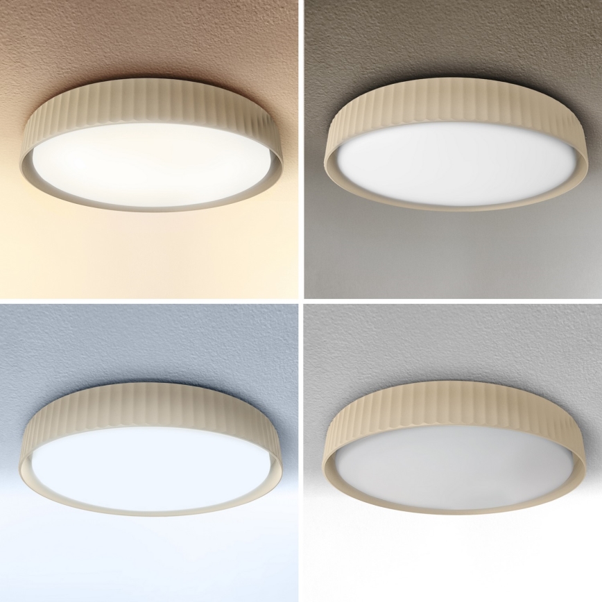 Brilagi - dimmbare LED-Deckenleuchte LUCIA LED/48W/230V 3000-6500K Ø 41 cm beige + Fernbedienung