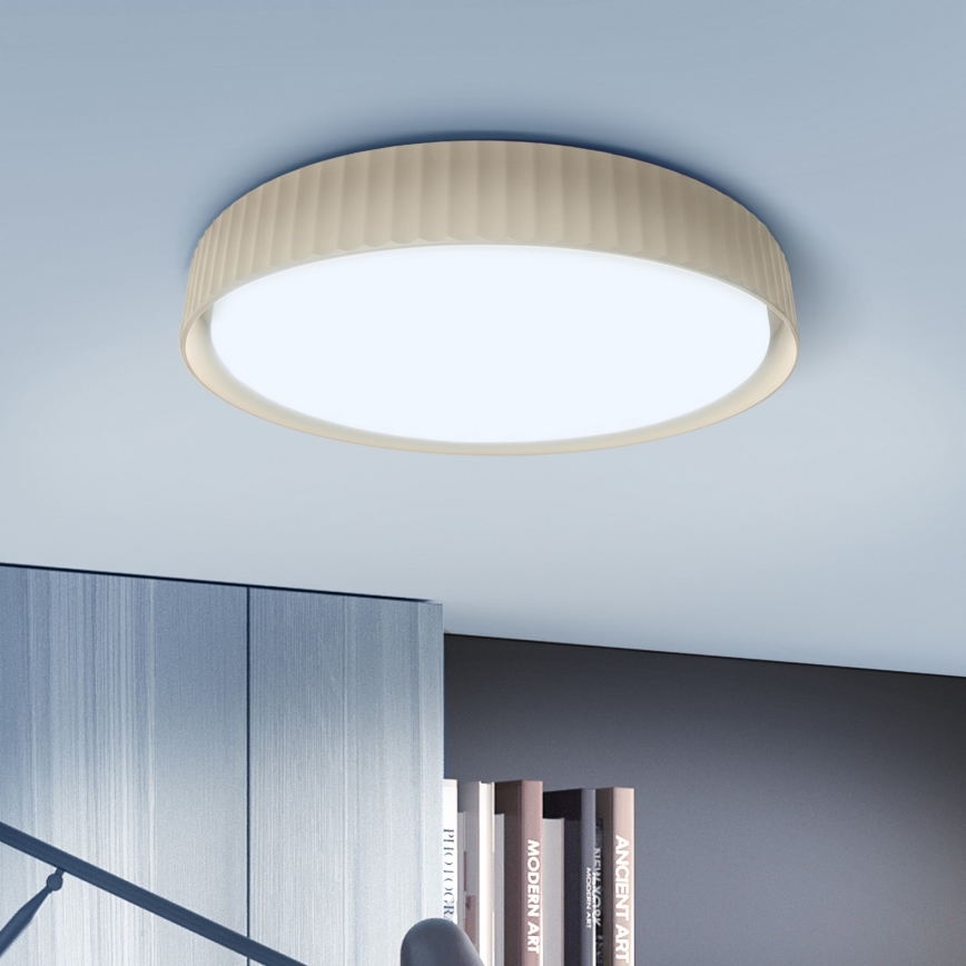 Brilagi - dimmbare LED-Deckenleuchte LUCIA LED/48W/230V 3000-6500K Ø 41 cm beige + Fernbedienung