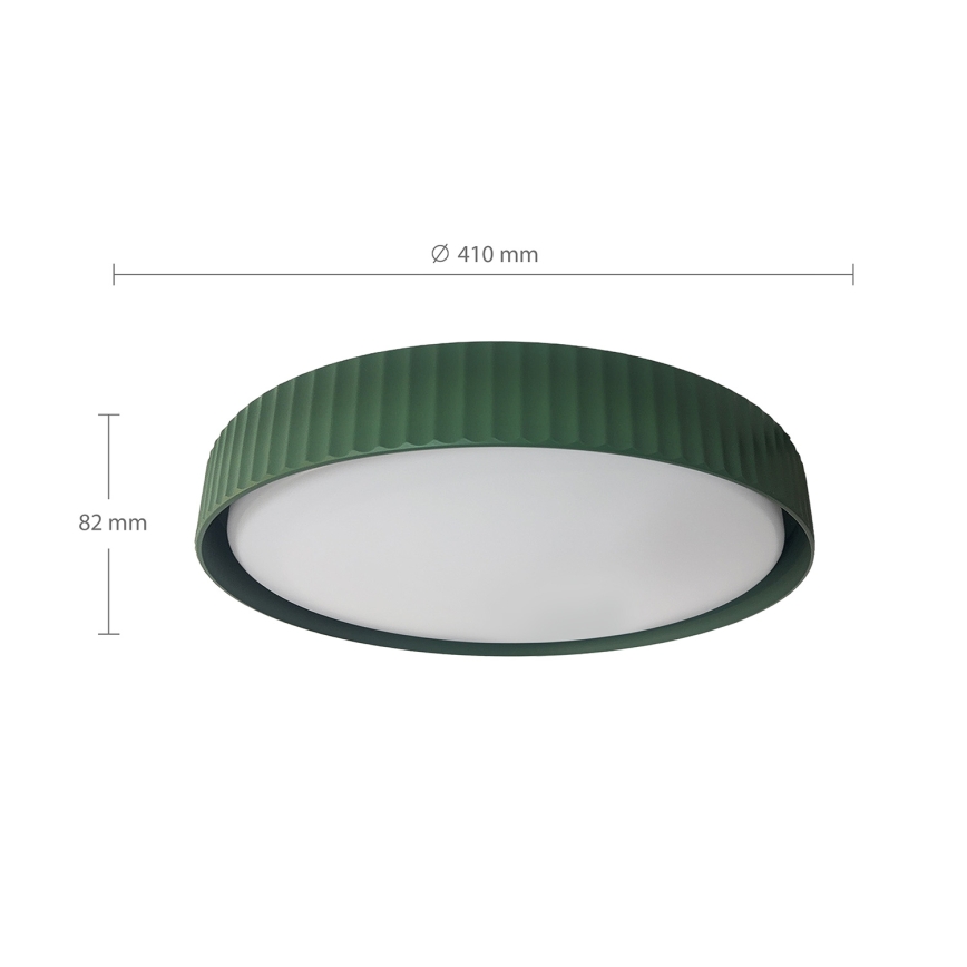 Brilagi - Dimmbare LED-Deckenleuchte LUCIA LED/48W/230V 3000-6500K Ø 41 cm grün + Fernbedienung