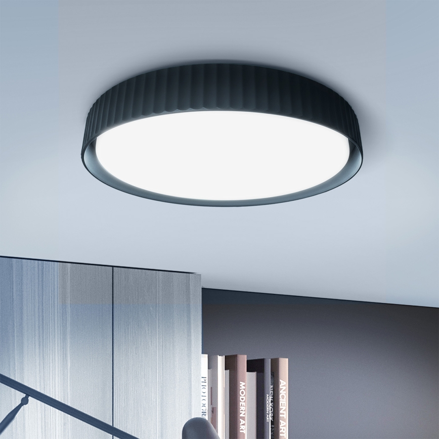 Brilagi - Dimmbare LED-Deckenleuchte LUCIA LED/48W/230V 3000-6500K Ø 41 cm schwarz + Fernbedienung