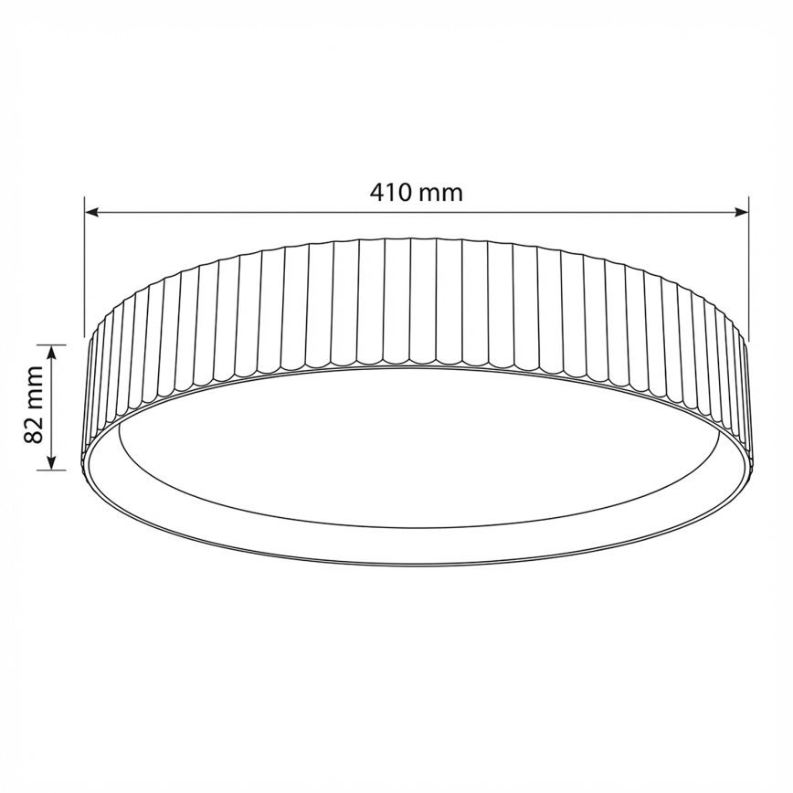 Brilagi - dimmbare LED-Deckenleuchte LUCIA LED/48 W/230 V 3000–6500 K Ø 41 cm Taupe + Fernbedienung