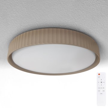 Brilagi - dimmbare LED-Deckenleuchte LUCIA LED/60W/230V 3000-6500K Ø 59 cm braun + Fernbedienung