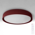 Brilagi - dimmbare LED-Deckenleuchte LUCIA LED/60W/230V 3000-6500K Ø 59 cm rot + Fernbedienung