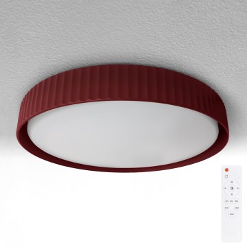 Brilagi - dimmbare LED-Deckenleuchte LUCIA LED/60W/230V 3000-6500K Ø 59 cm rot + Fernbedienung