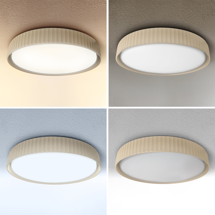 Brilagi - dimmbare LED-Deckenleuchte LUCIA LED/60W/230V 3000-6500K Ø 59 cm beige + Fernbedienung