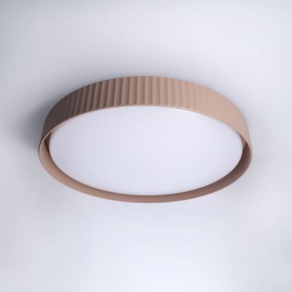 Brilagi - dimmbare LED-Deckenleuchte LUCIA LED/60W/230V 3000-6500K Ø 59 cm braun + Fernbedienung