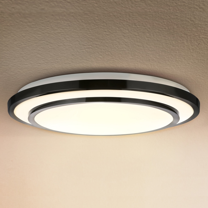 Brilagi - Dimmbare LED-Deckenleuchte LUCIANO LED/48W/230V 3000-6500K ø 39 cm schwarz + Fernbedienung